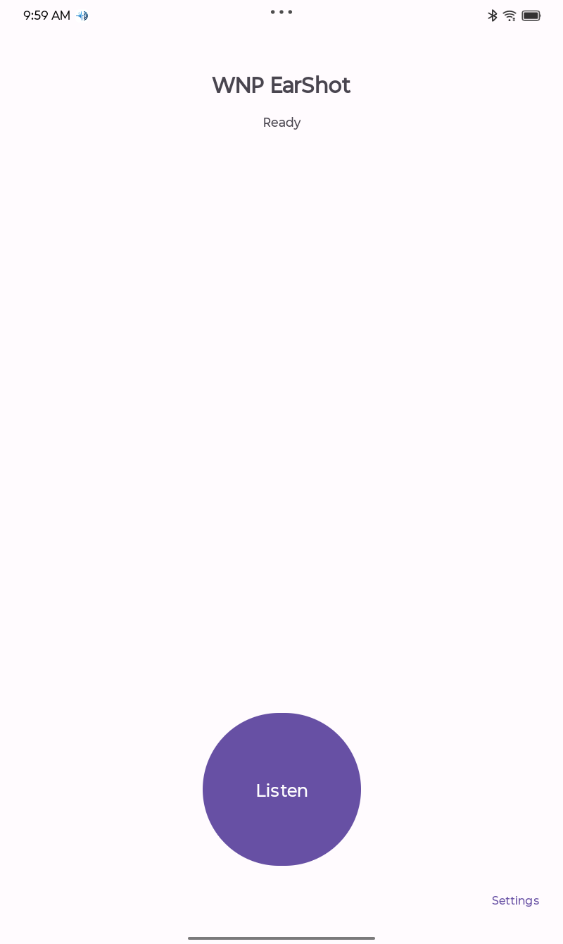 EarShot for Android ready to listen
