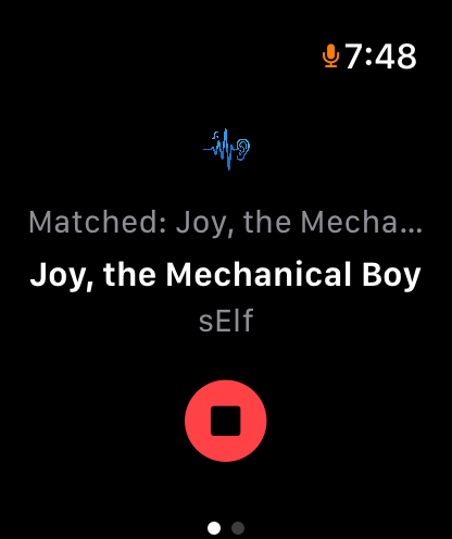 Track identified on Apple Watch